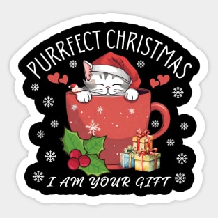 Purrfect Christmas! Sticker